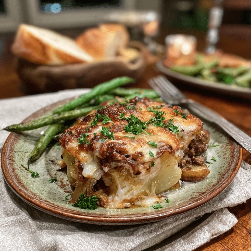 Delicious Hobo Casserole with Ground Beef & Potatoes: The Ultimate Easy Bake for Dinner 2 Hobo Casserole with Ground Beef and Potatoes fresh out of the oven, golden and cheesy