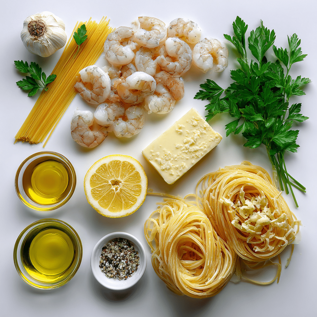 Delightful One-Pot Garlic Butter Shrimp Pasta for Busy Weeknights 3 Ingredients for One-Pot Garlic Butter Shrimp Pasta