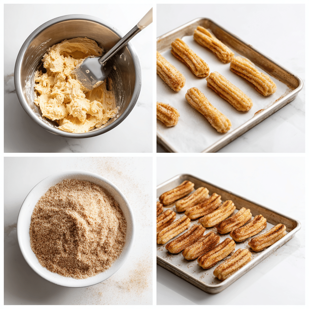 Delicious Baked Churro Bites That Will Elevate Your Snack Moment 4 Step-by-step process for Delicious Baked Churro Bites