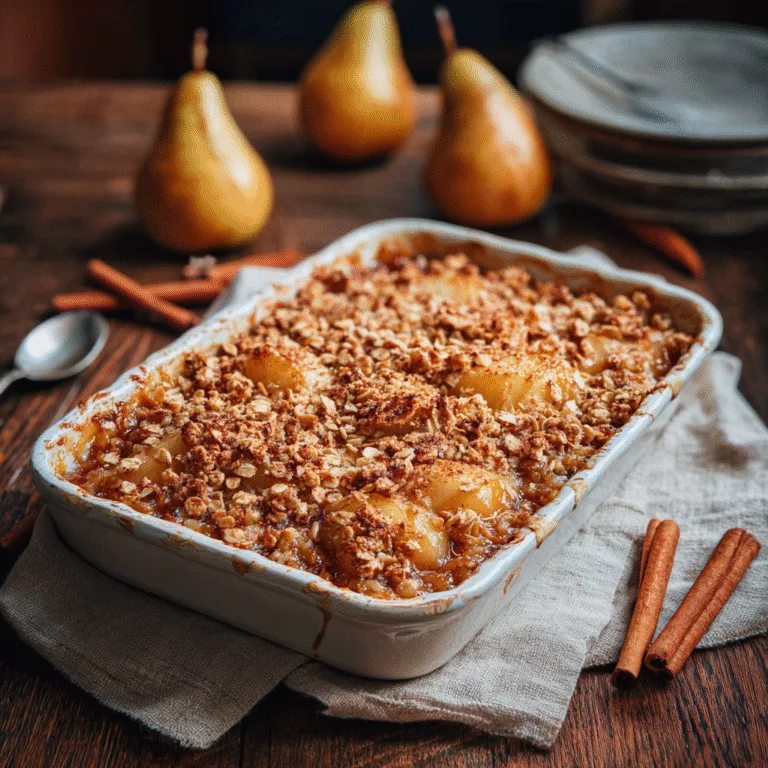 Spiced Pear Crisp