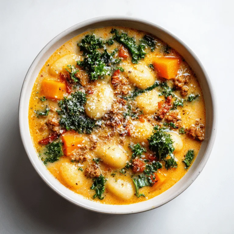 Butternut Squash Gnocchi Soup