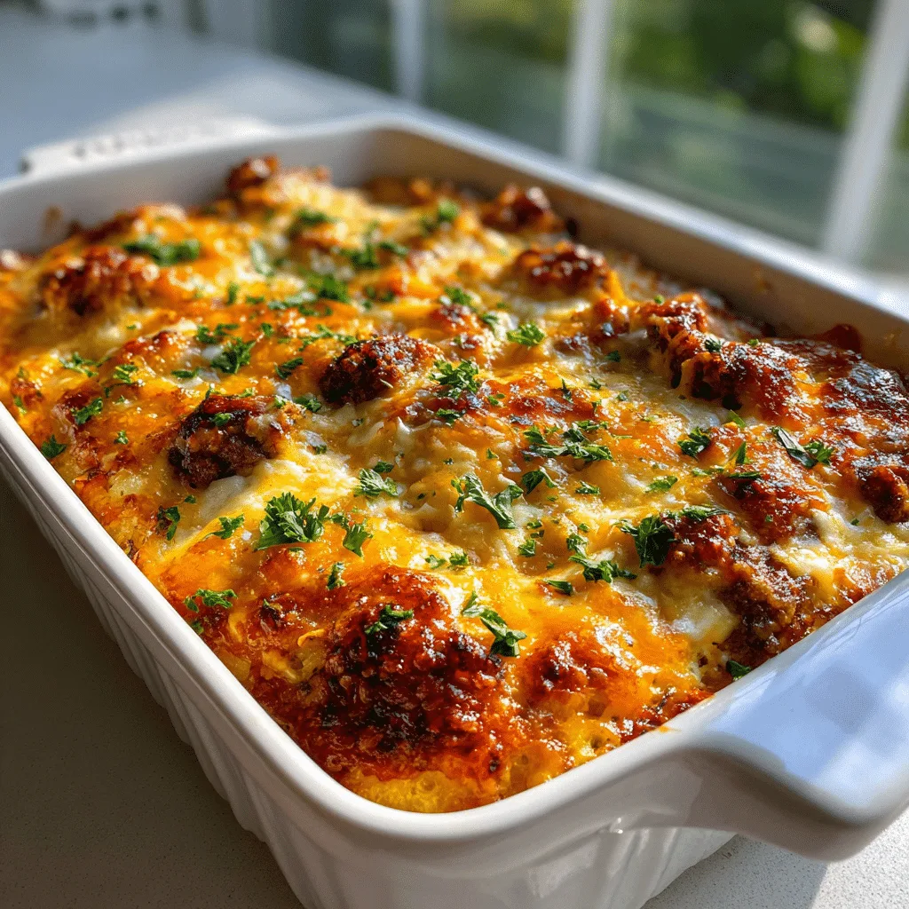 Cheesy Sausage Breakfast Casserole: A Warm, Flavorful Morning Delight 2 Cheesy Sausage Breakfast Casserole