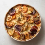 Cheesy Root Vegetable Gratin