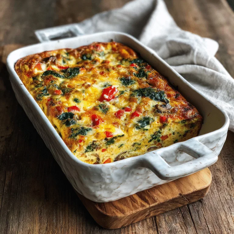 Overnight Veggie & Cheese Casserole