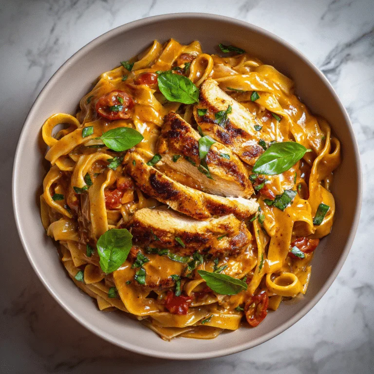 Creamy Tomato Basil Chicken Pasta