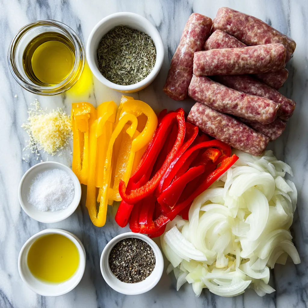 u1891677983 Flat lay of uncooked ingredients for one pan saus ee735be7 b056 44c9 a866 28493ef3388a 0