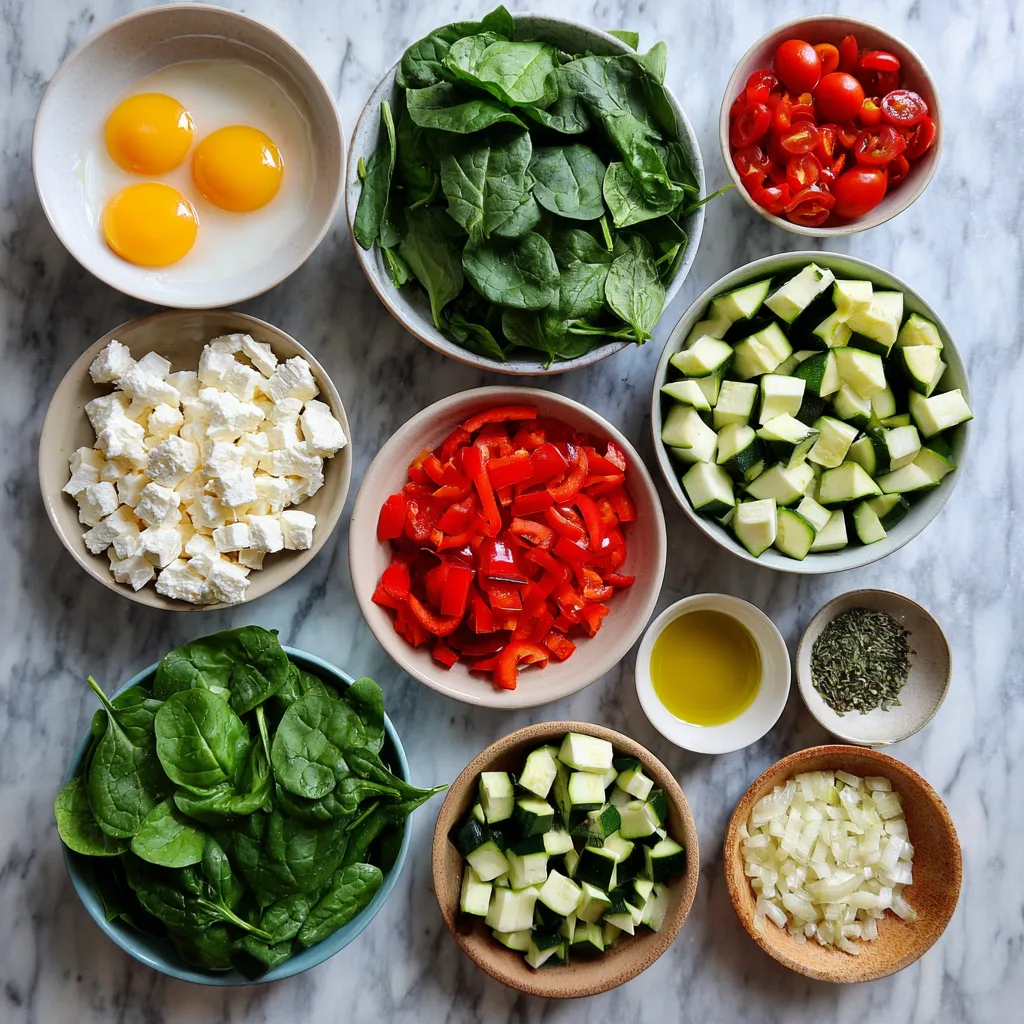 u1891677983 Flat lay of ingredients for Vegetable Feta Break fb8b6cd0 8e87 4511 ae54 ad616ab006bf 3