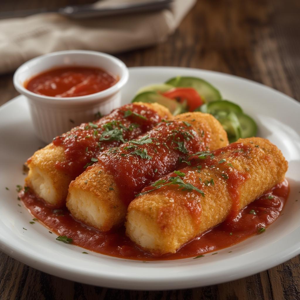 Baked Mozzarella Sticks with Marinara: Irresistibly Crispy & Cheesy Perfection 4 Baked Mozzarella Sticks with Marinara