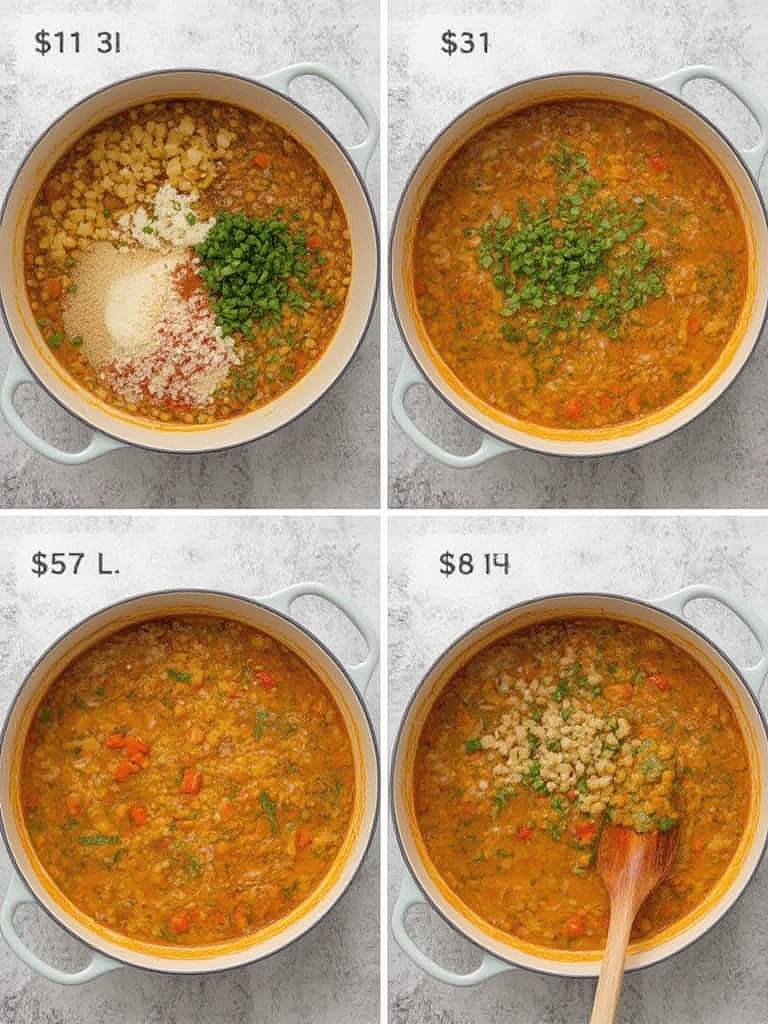 Cheap Healthy Lentil Curry One Pot 2