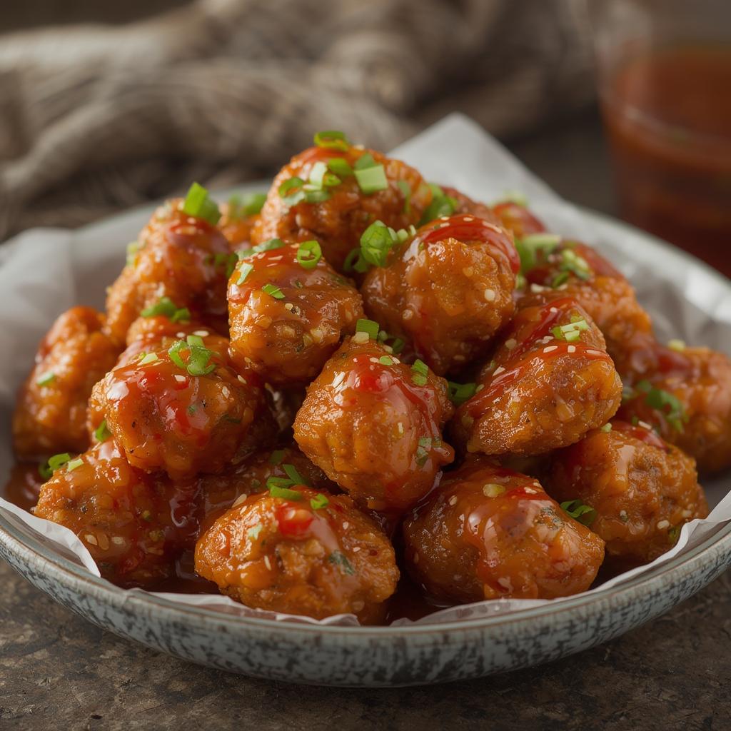 Honey Sriracha Chicken Bites