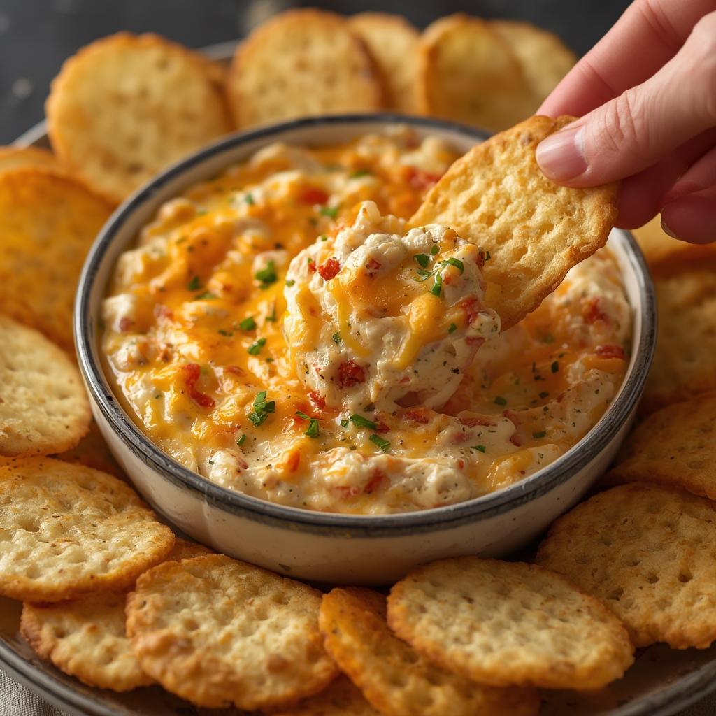 Hot Crab & Cheddar Dip: Irresistibly Creamy Crowd-Pleaser! 4 Hot Crab Cheddar Dip