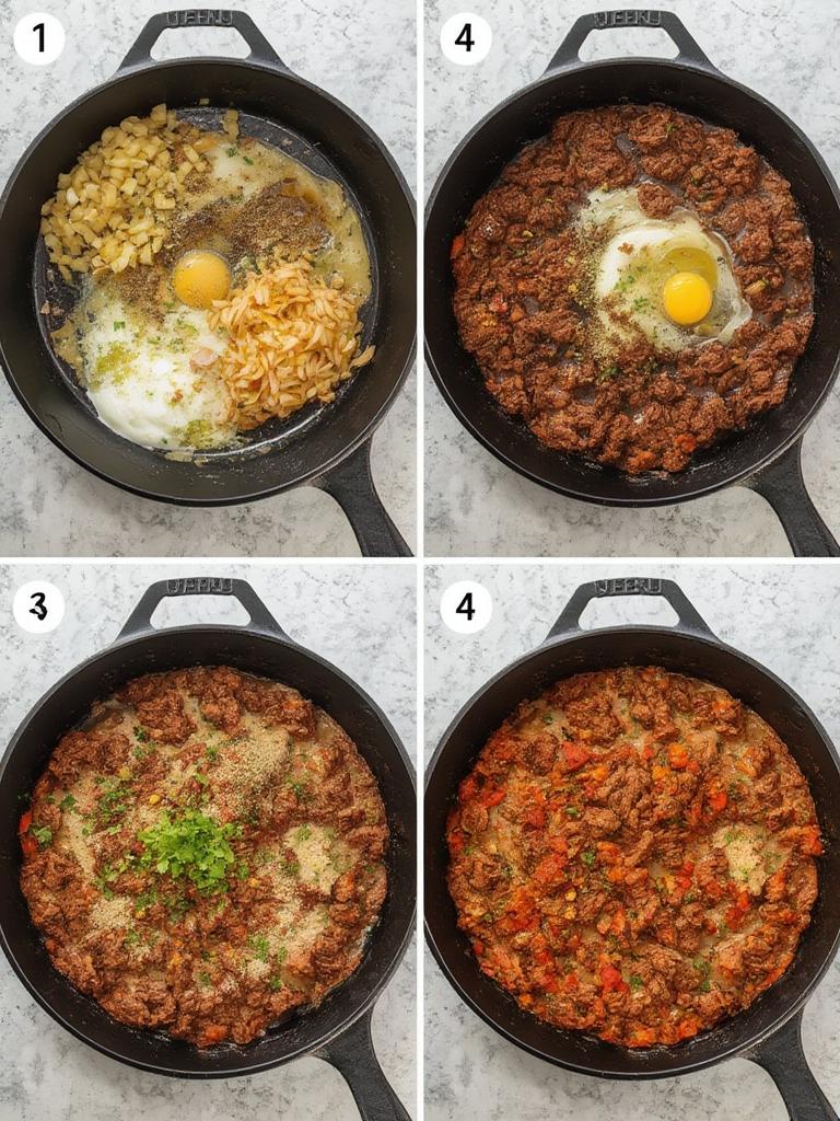 Low Carb Beef Taco Skillet 1 2