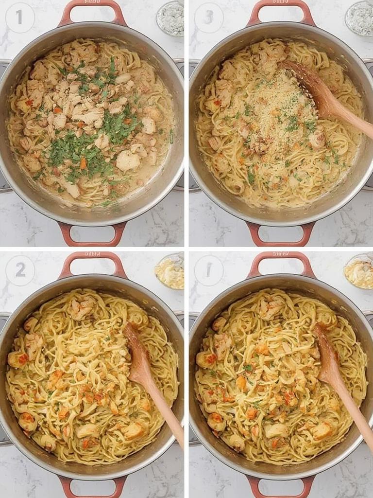 One-Pot Creamy Garlic Chicken Zoodles : Heaven on a Plate! 3 One Pot Creamy Garlic Chicken Zoodles 2