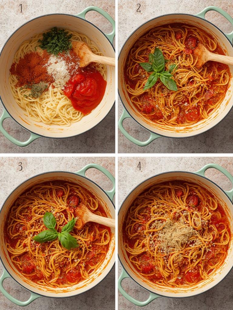 One-Pot Tomato Basil Pasta : Irresistible & Easy 30-Min Recipe ! 3 One Pot Tomato Basil Pasta 2