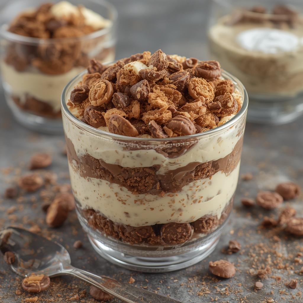Reeses Dessert Parfait No Bake Layered Treat