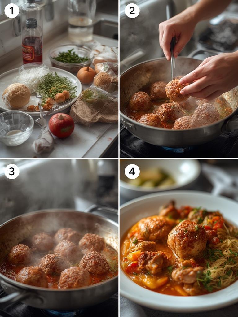 Simple Low Carb Turkey Meatballs With Veggie Mash 5