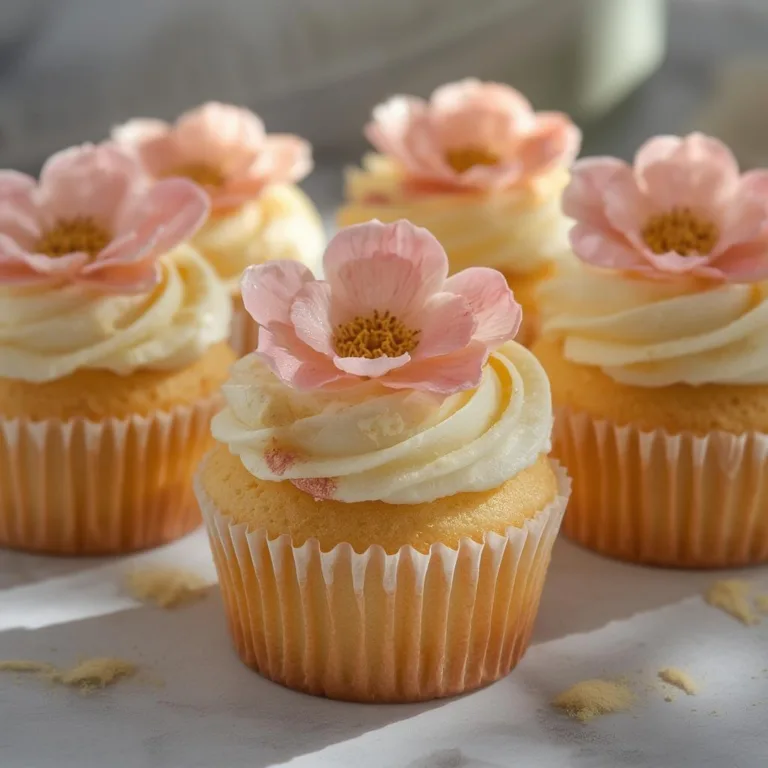 Vanilla Baby Bloom Cupcakes