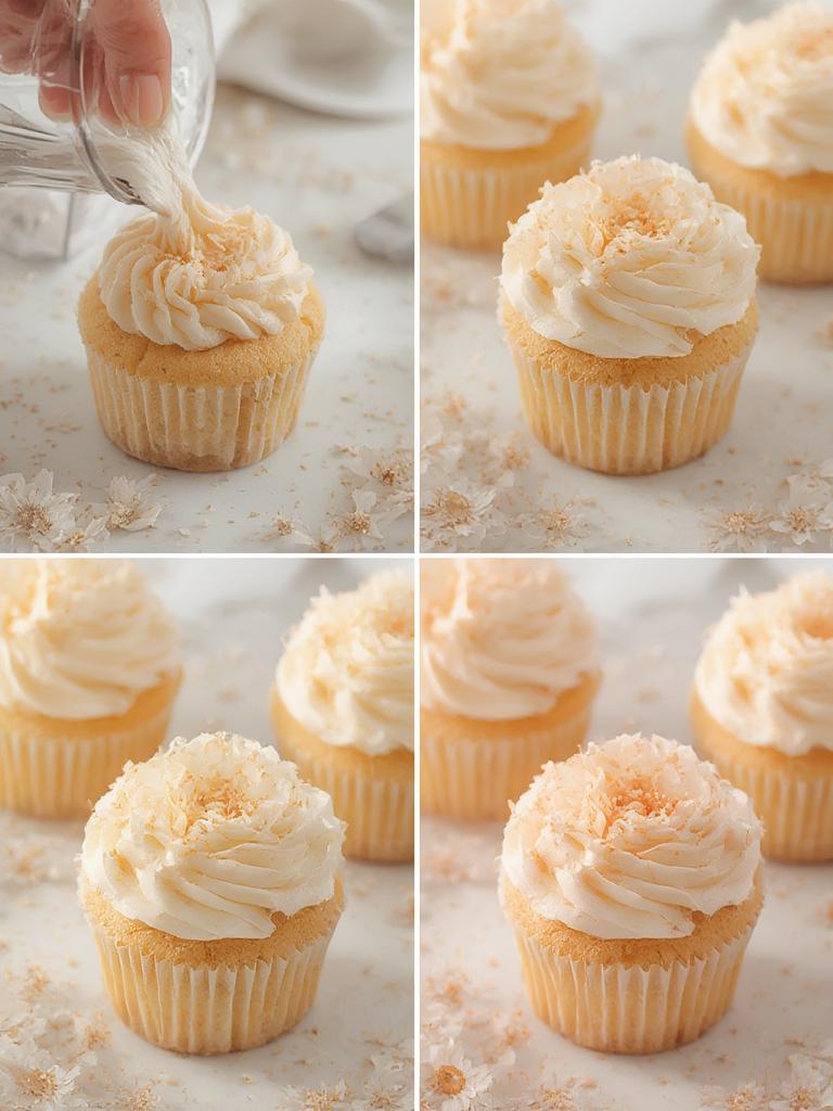 Irresistible Vanilla Baby Bloom Cupcakes - Sweet, Adorable Bliss ! 3 Vanilla Baby Bloom Cupcakes 5