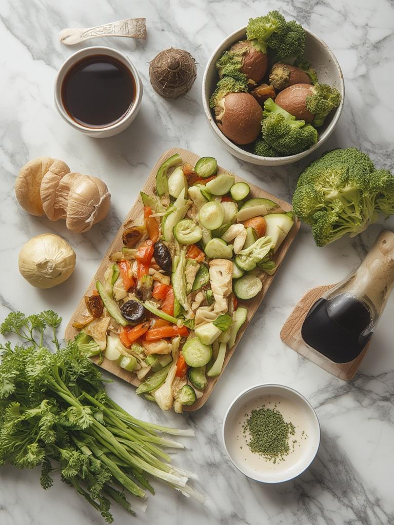 Vegetable Stir-Fry With Ginger Soy Sauce : Quick & Delicious Dinner! 2 Vegetable Stir Fry With Ginger Soy Sauce 4