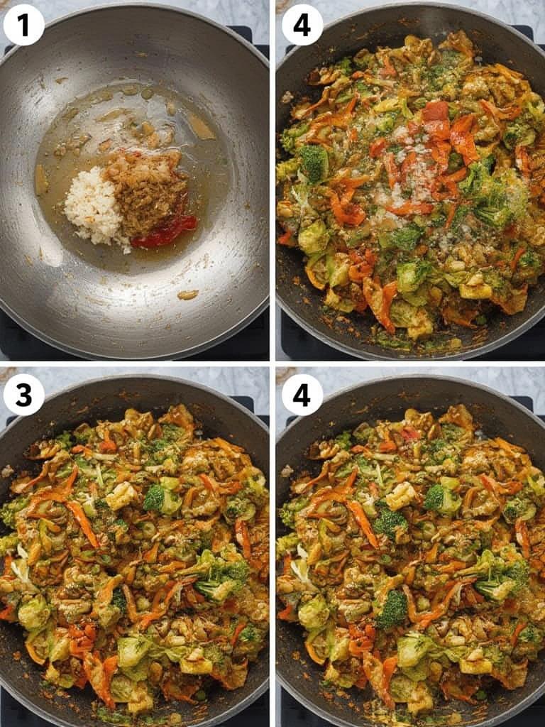 Vegetable Stir-Fry With Ginger Soy Sauce : Quick & Delicious Dinner! 3 Vegetable Stir Fry With Ginger Soy Sauce 5