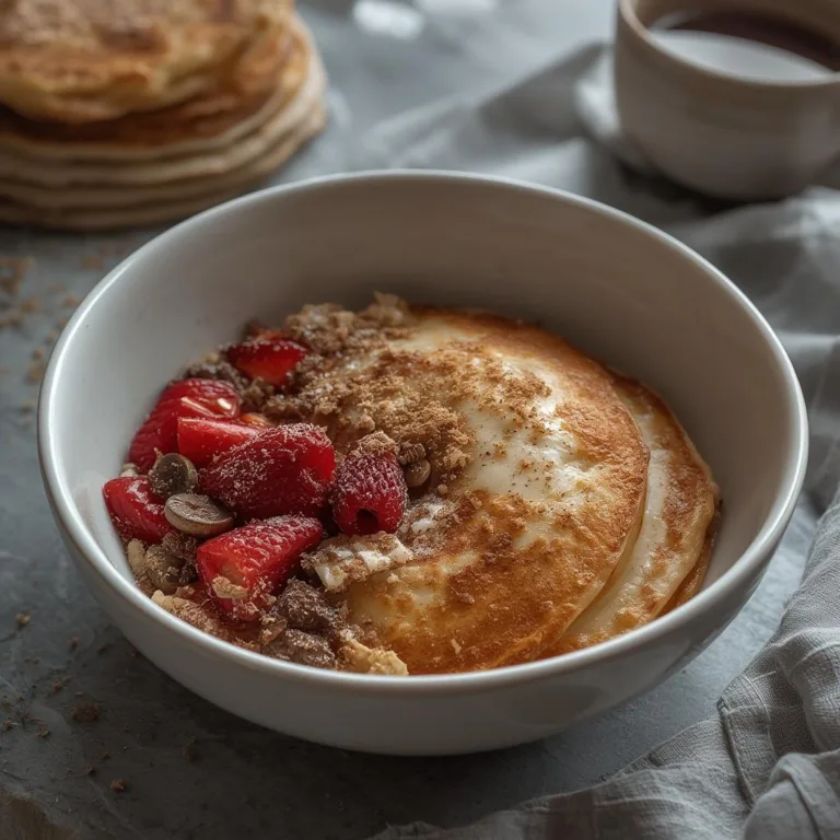 Baked Protein Pancake Bowl