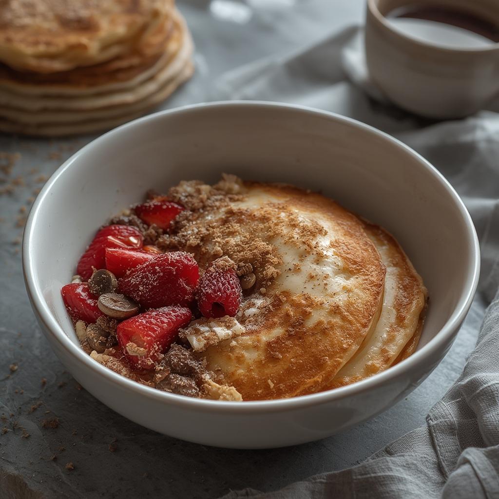 Baked Protein Pancake Bowl 2