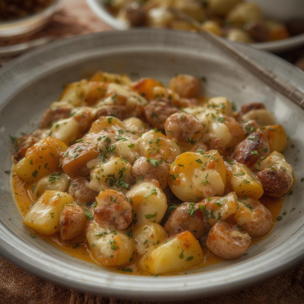 Cheesy Ranch Potatoes & Smoked Sausage: Hearty Comfort Food! 4 Cheesy Ranch Potatoes and Smoked Sausage