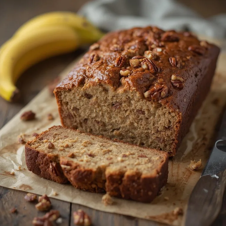 Nutty Banana Pecan Bread