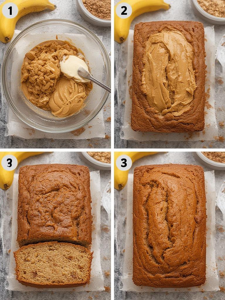 Peanut Butter Banana Bread - Irresistibly Moist & Heavenly! 3 Oat Flour Banana Bread 2