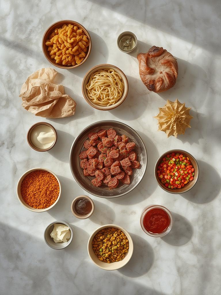 Irresistible Smoked Sausage Skillet Pasta : Quick & Hearty Comfort Dinner! 2 Smoked Sausage Skillet Pasta 1