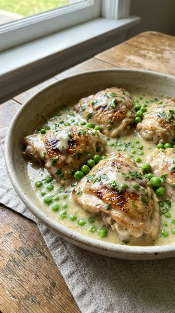 Original promptcreamy chicken and peascritique re 3f55a908ec