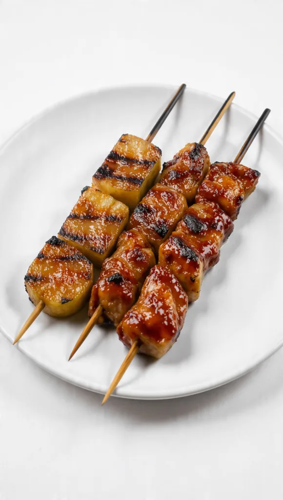 original prompt chicken and pineapple skewers crit