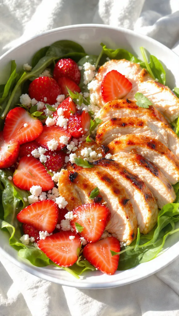 original prompt chicken salad with strawberries cr