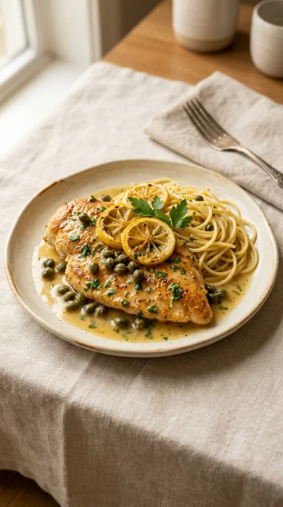 20 Quick Chicken Dinners Ready in 30 Minutes or Less 8 Chicken piccata with capers bde3af1c57