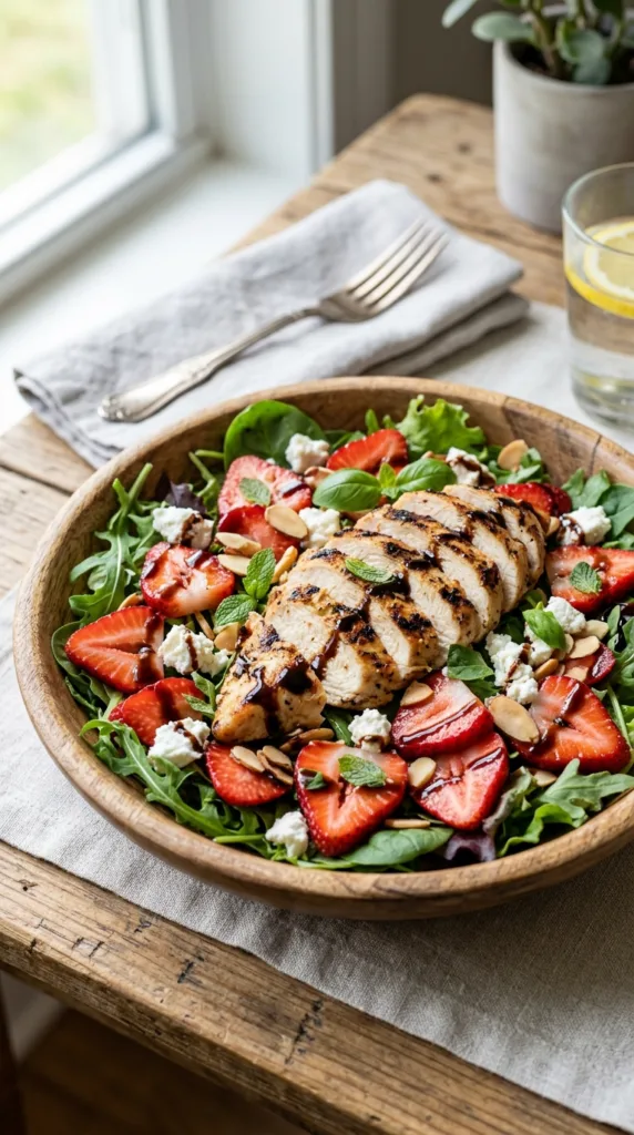 5 Easy Spring Chicken Dinner Ideas for Busy Weeknights 6 Chicken salad with strawberries d466e0ca6d