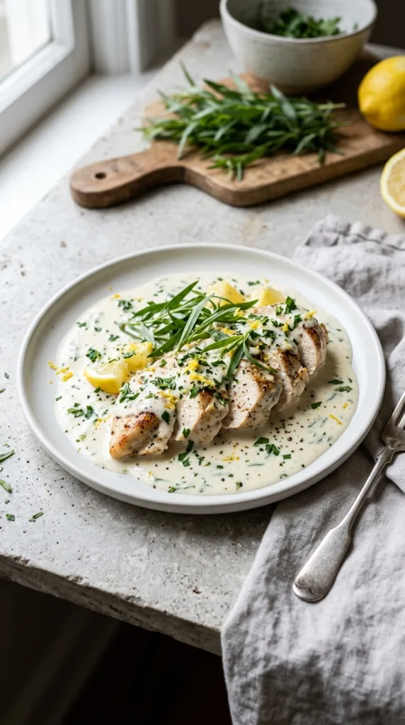 5 Easy Spring Chicken Dinner Ideas for Busy Weeknights 5 Creamy lemon tarragon chicken a972fa3312