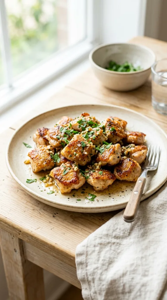 20 Quick Chicken Dinners Ready in 30 Minutes or Less 6 Garlic butter chicken bites c696d3918b