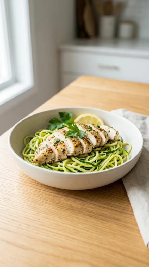 10 Healthy Chicken Dinners Under 400 Calories 2 Originala picture of grilled chicken and zoodles o a85060409d