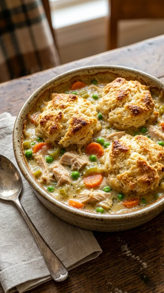 15 Easy Chicken Casseroles Your Family Will Love 8 Originalchicken pot pie with biscuitscritiquefails f4d729c167