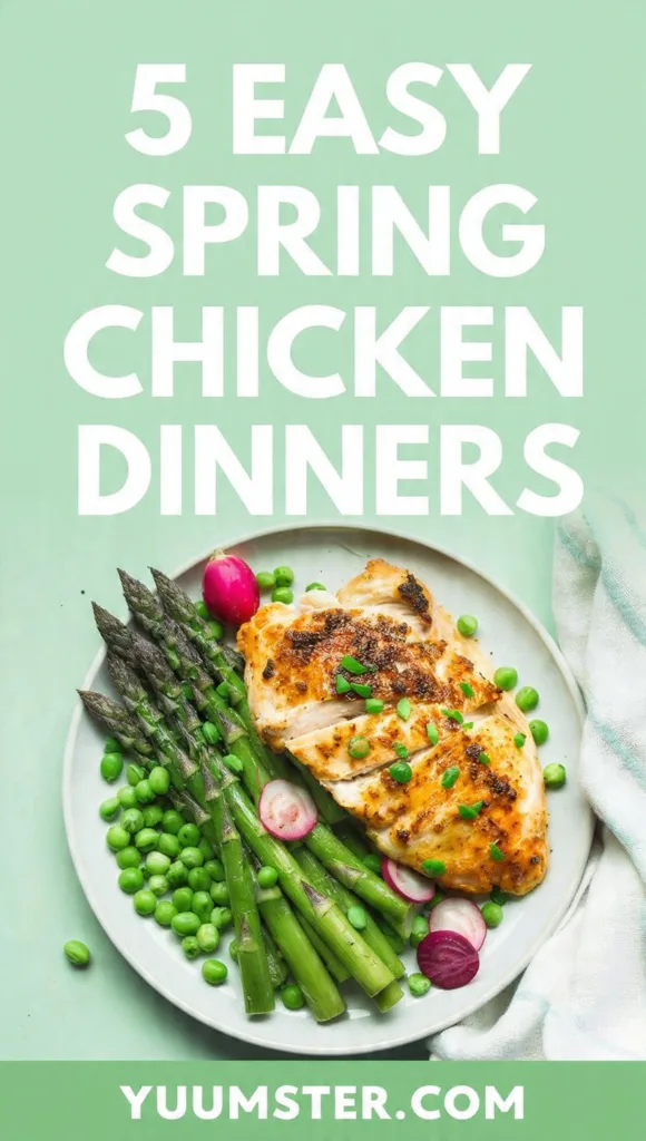 5 Easy Spring Chicken Dinner Ideas for Busy Weeknights 8 generate pinterest pin visual concepts for 5 easy