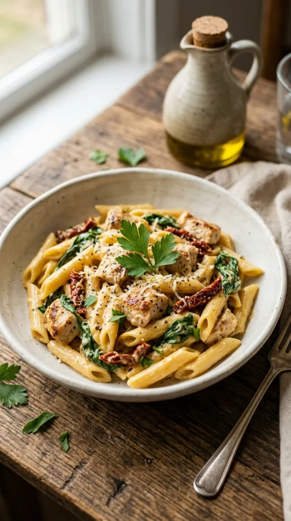 6 Easy Pasta Recipes for Busy Weeknights 3 Creamy Tuscan pasta 202604250955