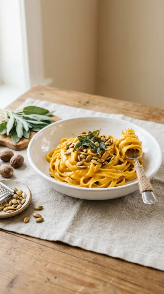 7 Cozy Pumpkin Recipes That Taste Like Fall in a Bowl 5 Fettuccine in pumpkin 202604241518