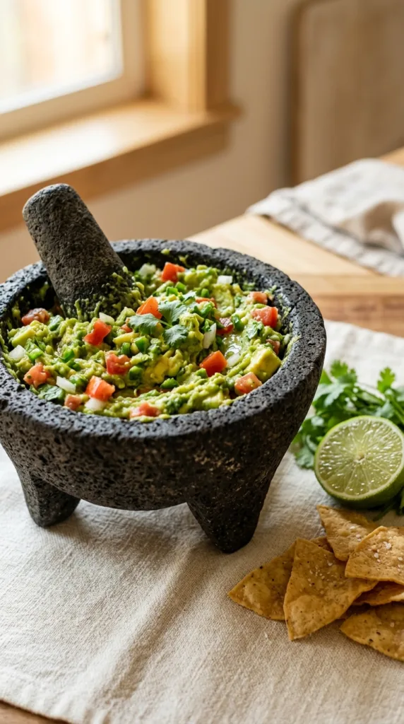 Guacamole in molcajete 202604190939