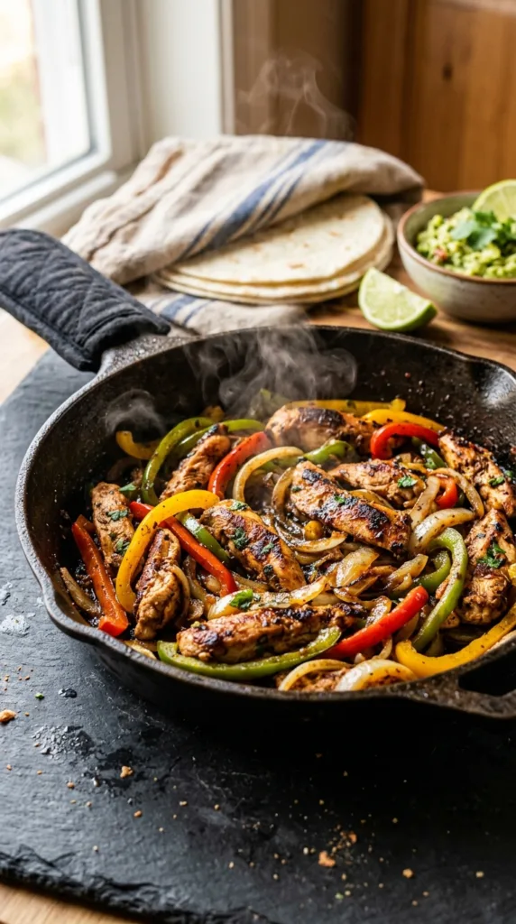 Sizzling skillet with 202604190939