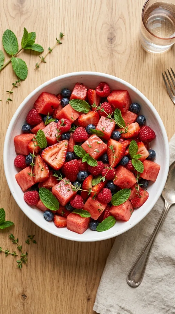 6 Easy Summer Fruit Desserts You Need to Make Right Now 7 Watermelon fruit salad in bowl 202604302144