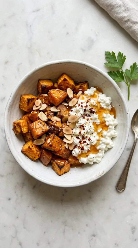 7 High-Protein Recipes to Hit Your Goals Without Sacrificing Flavor 3 Bowl of sweet potato cottage 202605102028