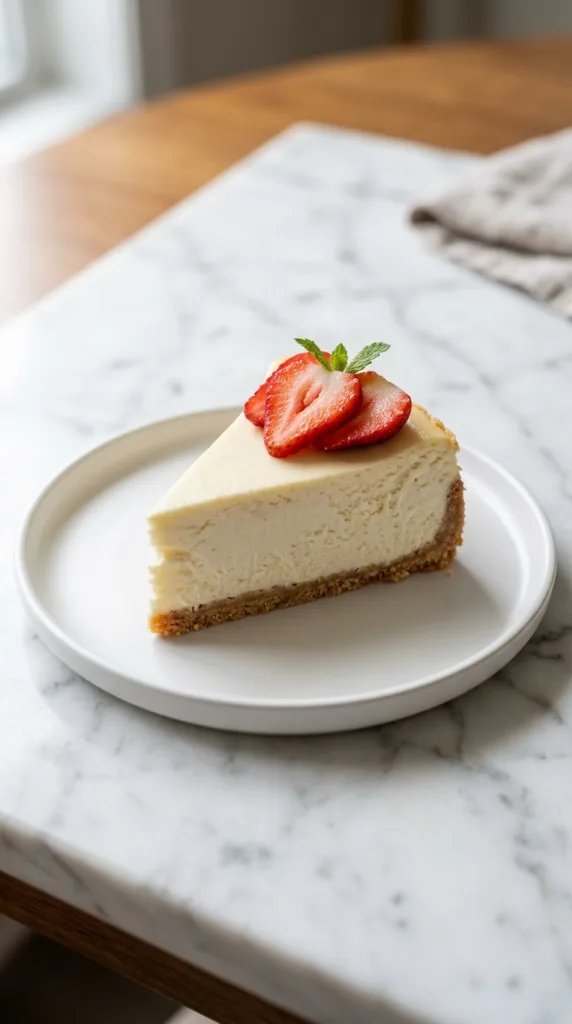 9 Classic American Bakes and Desserts Everyone Loves 6 Cheesecake slice on white plate 202605011908