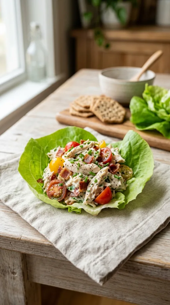 7 High-Protein Recipes to Hit Your Goals Without Sacrificing Flavor 2 Chicken salad in lettuce wrap 202605102028