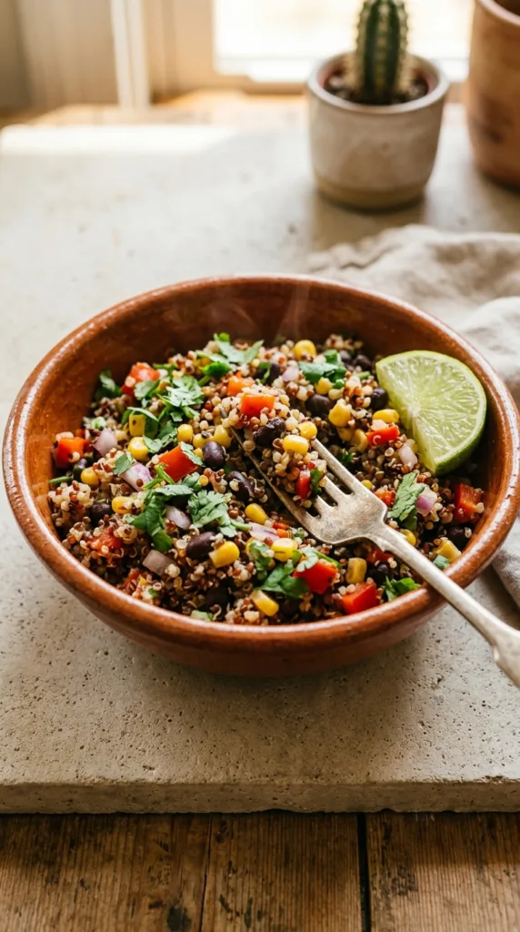 7 High-Protein Recipes to Hit Your Goals Without Sacrificing Flavor 8 Quinoa salad with beans corn 202605102032