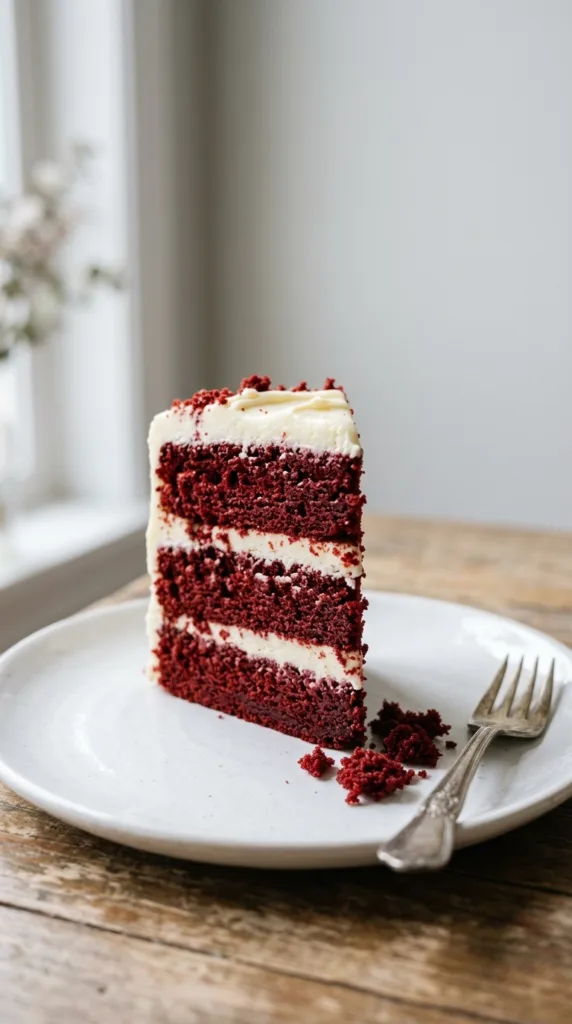 9 Classic American Bakes and Desserts Everyone Loves 8 Red velvet cake on plate 202605011912